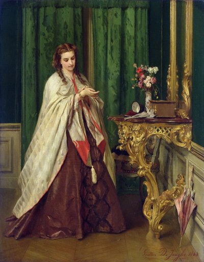 Woman at her Toilet, 1862 by Gustave Léonard de Jonghe